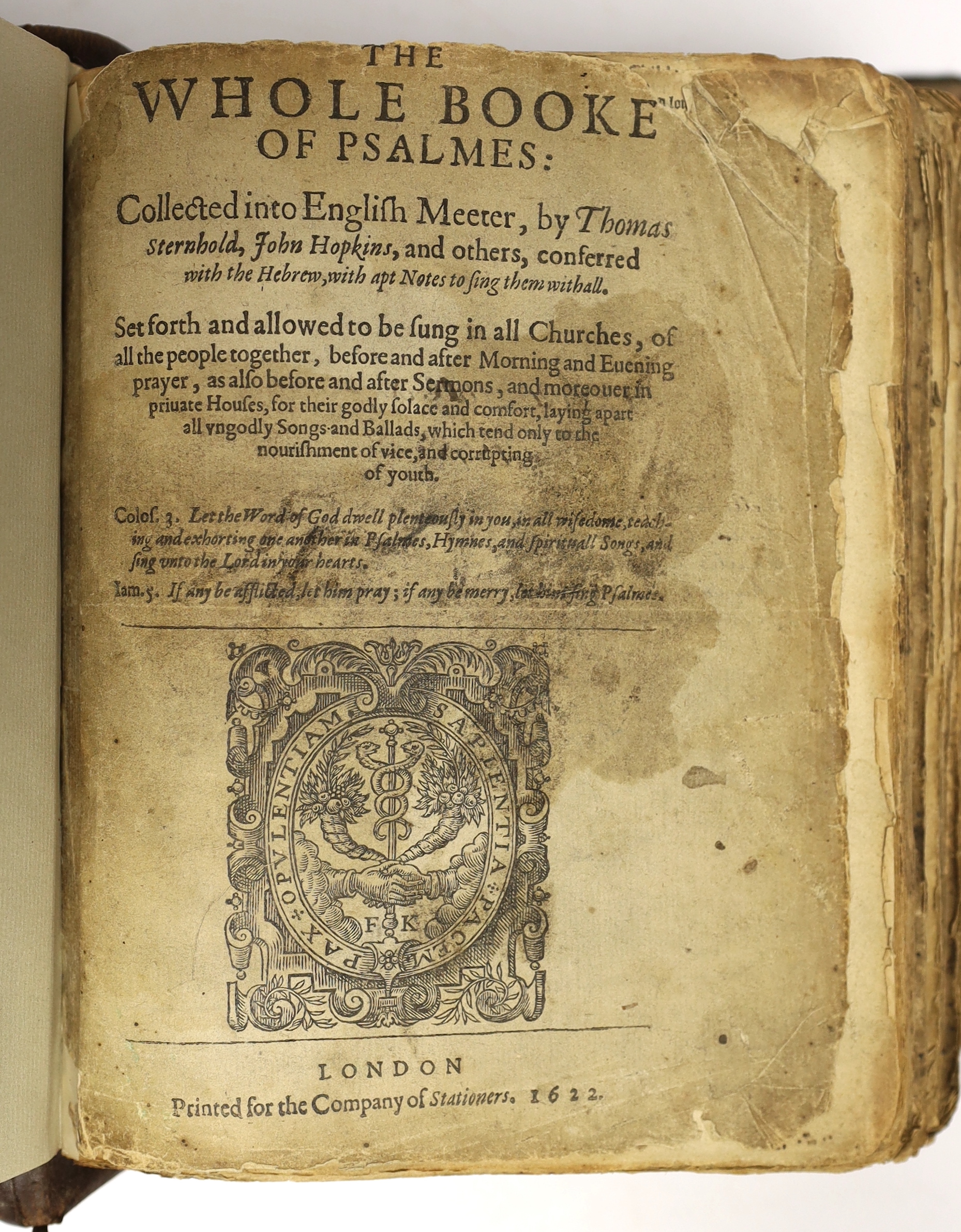 Bible - An early (1620) Authorised Version (the KJB.). The Holy Bible, containing the Old Testament, and the New: newly translated out of the original tongues....engraved pictorial general title, pictorial NT. title (162